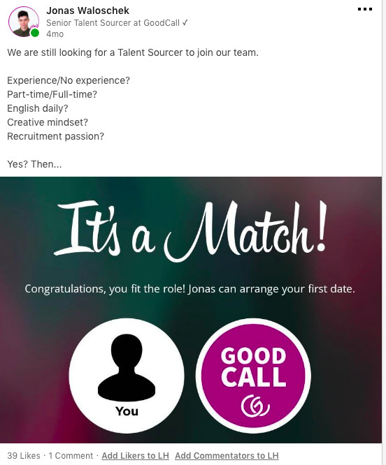 Tinder match generátor