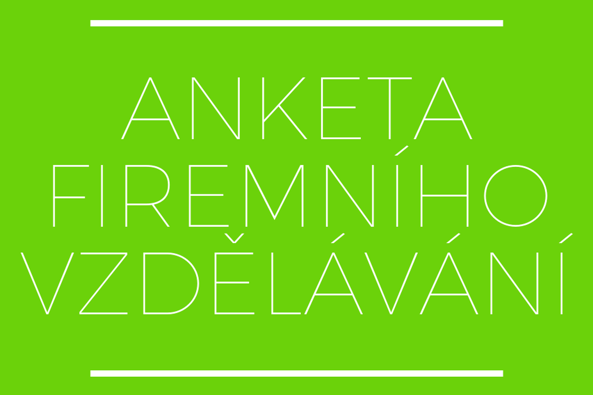 Anketa firemního vzdělávání
