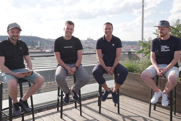 Jan Šrůtek, Jiří Helmich, Hubert Palán a Filip Otřísal