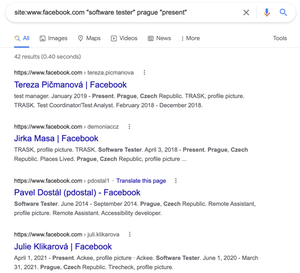 Vyhledávání Google