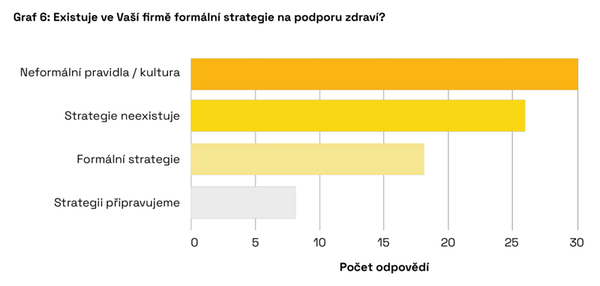 Existuje ve Vaší firmě formální strategie na podporu zdraví